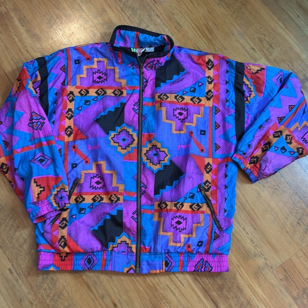 80’s Bold Spirit Vintage Zip Up Womens Sz M